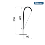 Fly Banner Gota 540cm | Formato Gota - Image 5